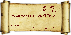 Pandureszku Tomázia névjegykártya